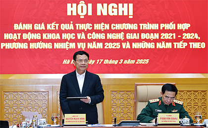 Bộ trưởng Nguyễn Mạnh Hùng nêu định hướng về nghiên cứu khoa học và phát triển công nghệ